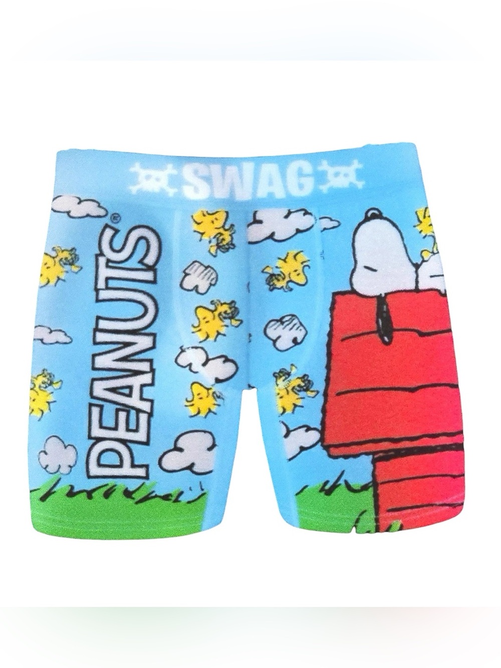 SWAG Men's Light Blue Peanuts Woodstock Boxer Briefs